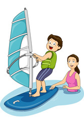 Poster - Windsurfing Lessons