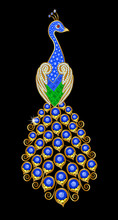 Jevelry Brooch Peacock