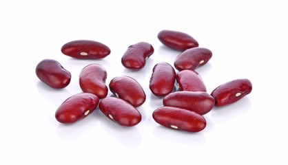 red bean on white background