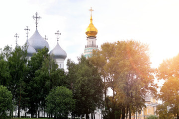 Wall Mural - cathedral on  sunset tree