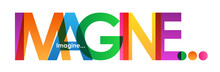 IMAGINE... Colourful Vector Letters Banner