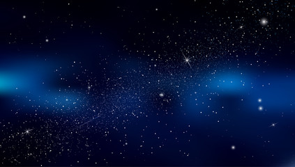 Wall Mural - abstract background is a space with stars nebula