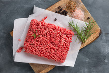 Minced Meat On Butcher Pape
