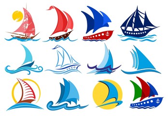  Logos of sailing vessels. 