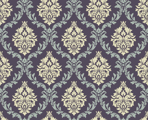 Wall Mural - Vector seamless damask pattern