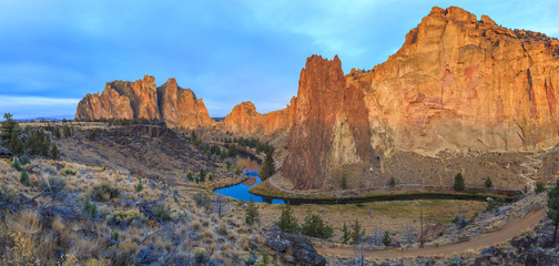 Sunrise at Smith Rock State Park in Central Oregon