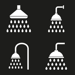 Poster - Shower icons set.