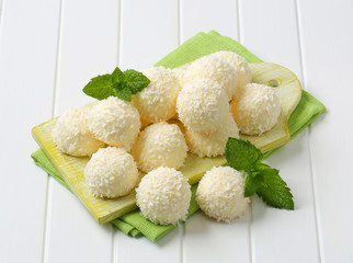 Poster - White Chocolate and Coconut Truffles