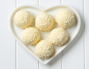 Poster - White Chocolate and Coconut Truffles