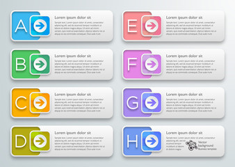 Wall Mural - Infographics Web Banner & Label Design
