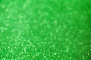  Abstract green bokeh background for Christmas / St Patrick Day holidays