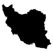 Iran Map On White Background Vector