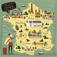 France Travel Concept Map