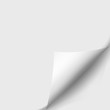 © fosin - Page curl with shadow on blank sheet of paper