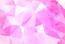Pink Geometric Rumpled Triangular Low Poly Origami Style Gradien