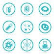 © sergeyvasutin - Icon Set Helpful and harmful cells bacteria
