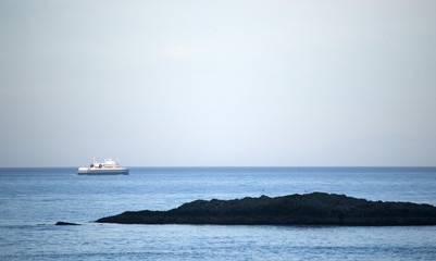 Poster - Ferry on Lofoten islands, Norway