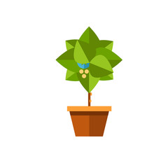 Poster - Potted tree icon