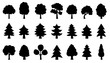 tree simple silhouettes