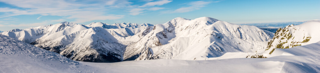 Fototapeta zakopane śnieg panoramiczny tatry