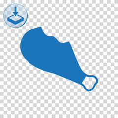 Poster - Ham icon for web and mobile.