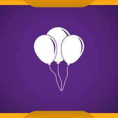 Wall Mural - Balloon sign icon for web and mobile.