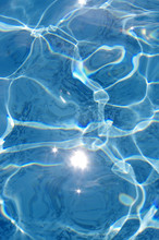 Ripples In Blue Pool Water Background 