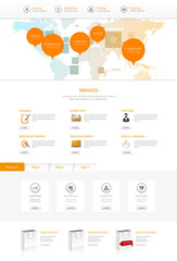 Wall Mural - website template. vector illustration.