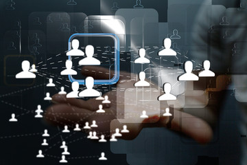 Aufkleber - network
