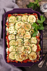 Wall Mural - vegetable lasagna