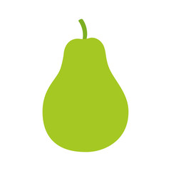 Poster - Pear / pyrus fruit flat color icon for food apps and websites