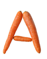 Food Alphabet: A (because carrots are rich in vitamin A)