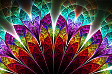 Abstract Fractal Fantasy  Pattern And Shapes.