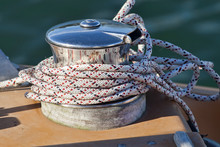 Capstan On A Sailboat - 2503