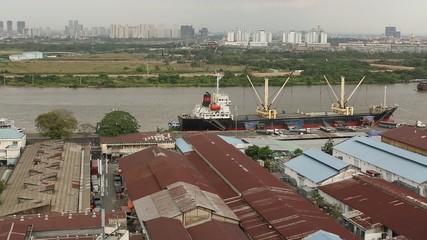 Wall Mural - Top view of Ho Chi Minh City (Saigon), Vietnam.