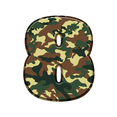 number desig, camouflage pattern background