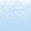 © Terriana - Snow background. Snowflakes seamless pattern. Winter snowy seamless border