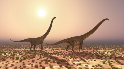 Plakat gad słońce dinozaur