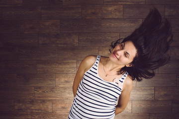 Canvas Print - Woman Shaking Hair