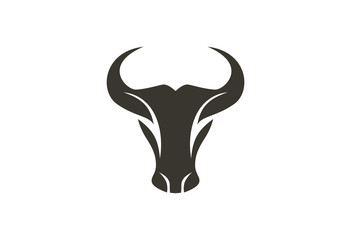 bull head logo vector
