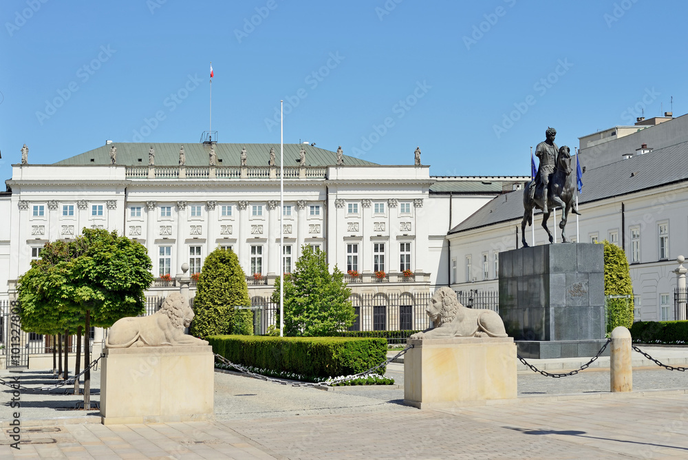 Presidential Palace in Warsaw - obrazy, fototapety, plakaty 