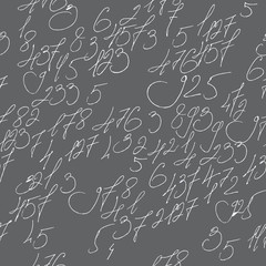 numbers seamless pattern