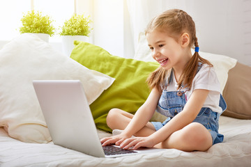 girl with a laptop