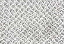 Diamond Plate, Also Known As Checker Plate, Tread Plate, Cross Hatch Kick Plate And Durbar Floor Plate, Wide Shot In Landscape Orientation.