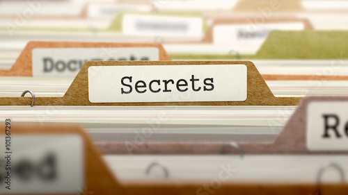 Fotomural Folder in Catalog Marked as Secrets.