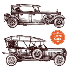 Poster - Retro Cars Set