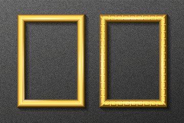 Gold frame for portrait set 2