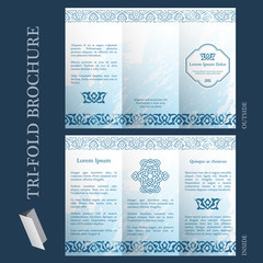 Wall Mural - Tri-fold brochure template