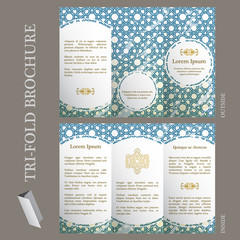 Wall Mural - Tri-fold brochure template