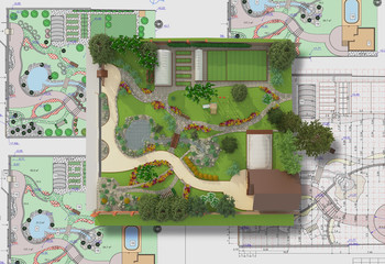 plan of garden land